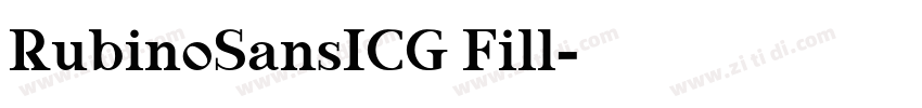 RubinoSansICG Fill字体转换